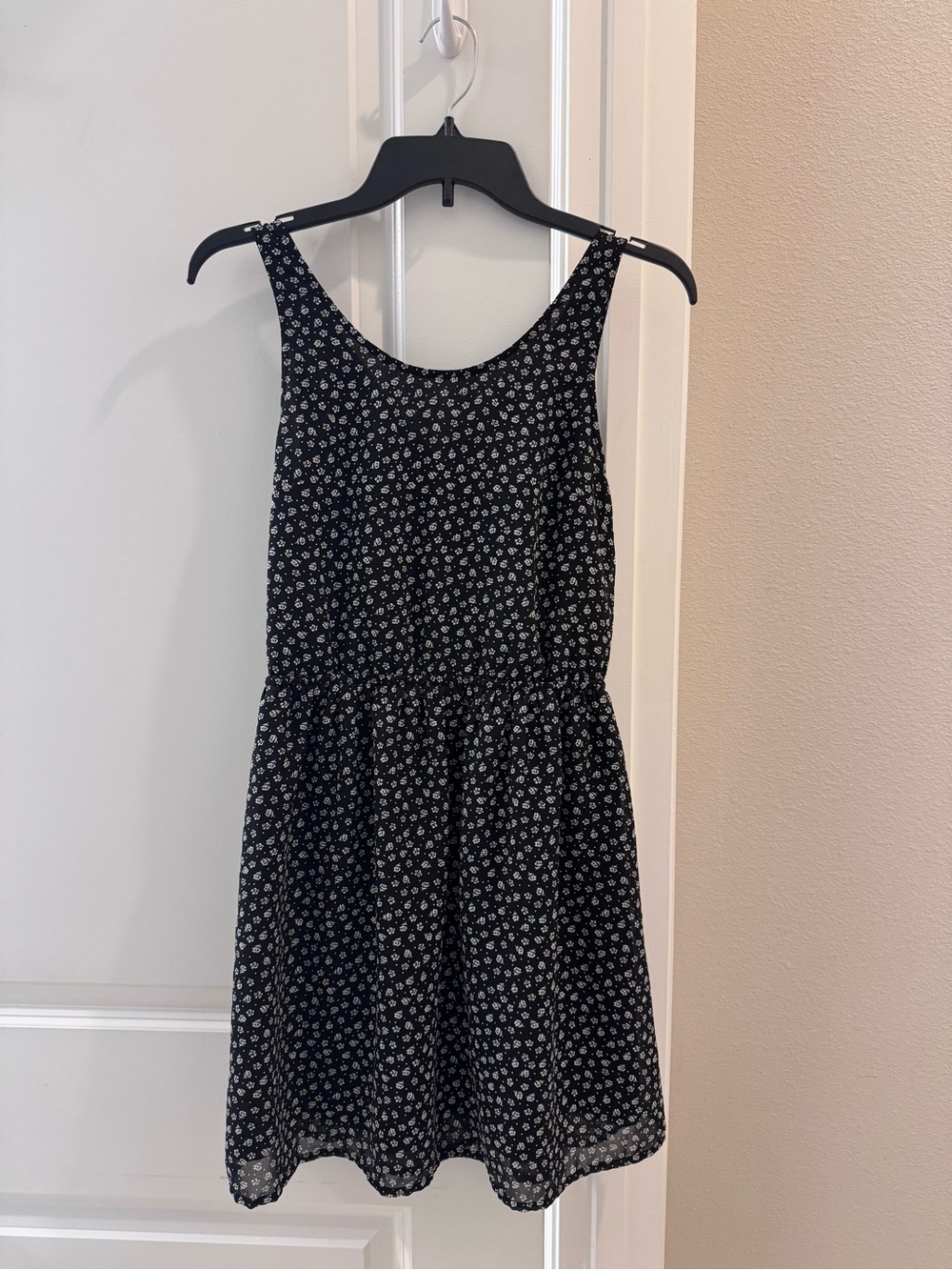 Divided Black Floral Sundress